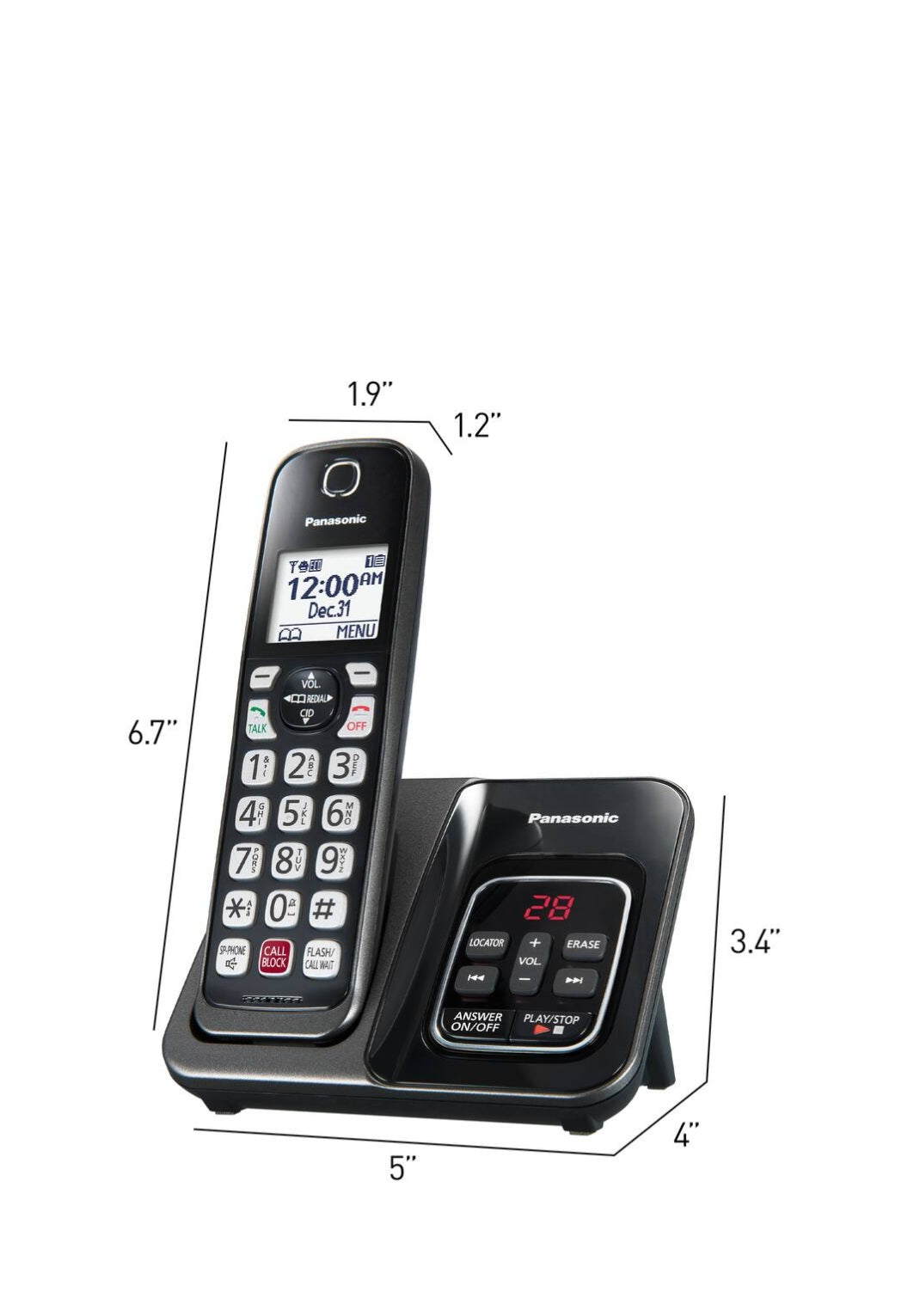 Panasonic KX-TGD830M cordless telephone system