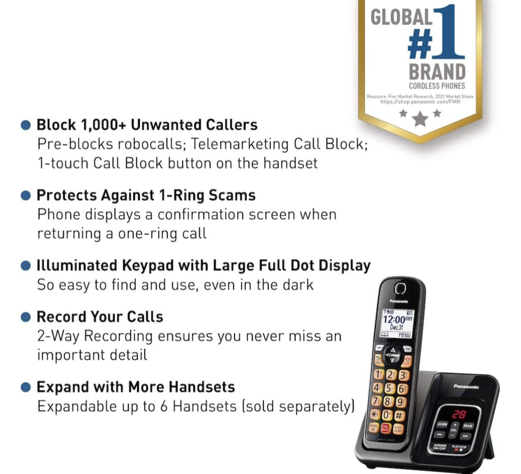 Panasonic KX-TGD830M cordless telephone system