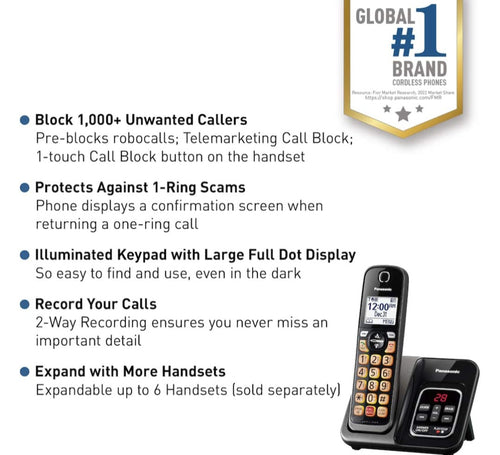 Panasonic KX-TGD830M cordless telephone system