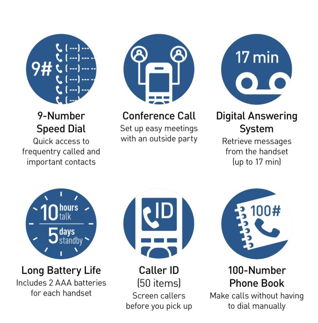 Panasonic KX-TGD830M cordless telephone system
